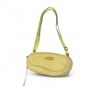 KEEN Light Green Linen Small Crossbody Bag